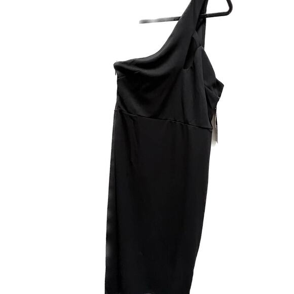 Rachel Roy Cut Out One Shoulder Black Dress Size XL NEW - Picture 1 of 5